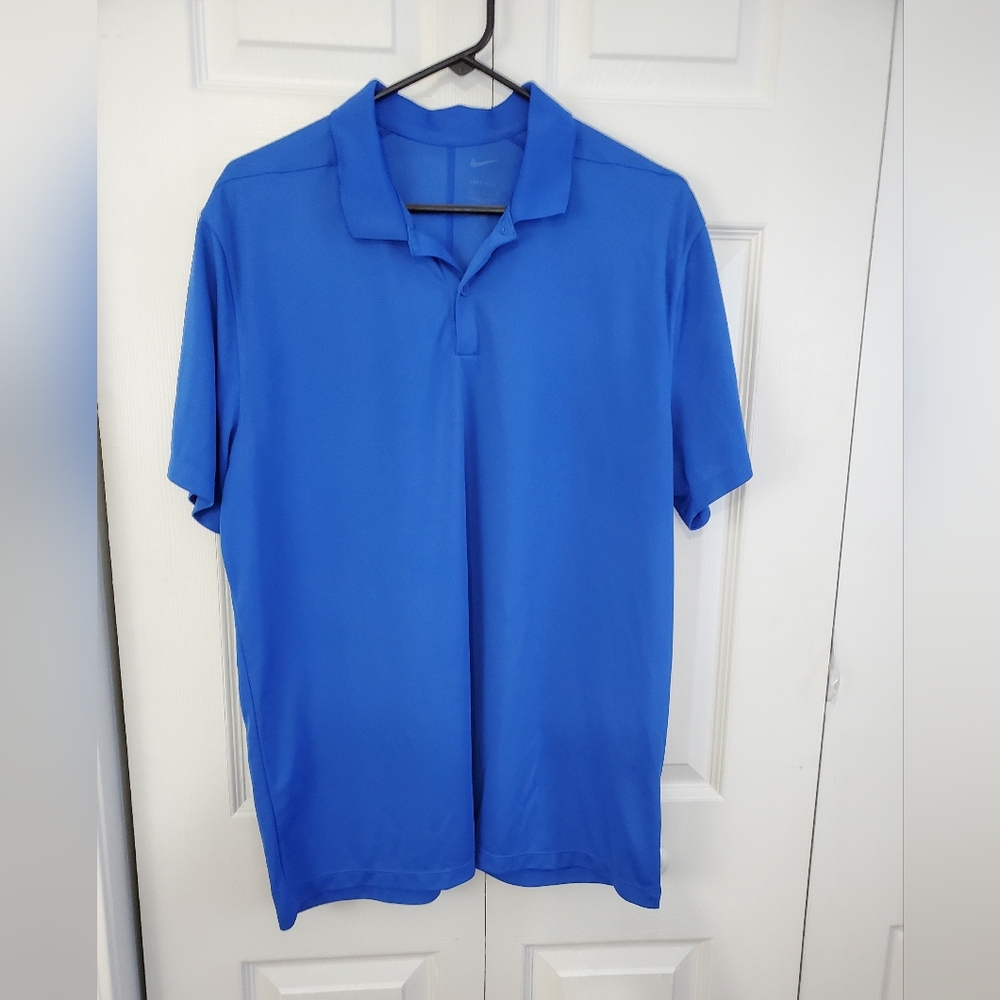 Men's Nike Blue Dri-Fit LightWeight Golf Polo Shirt